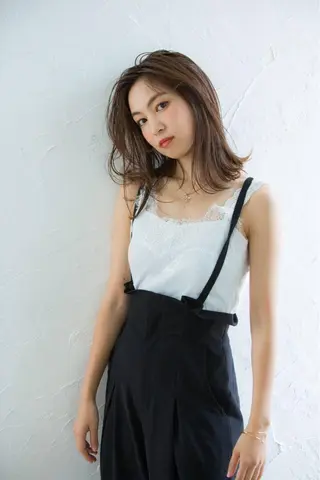 ミディアム ボブ/暖色/デザイン KOYUKI⛄️のヘアスタイル