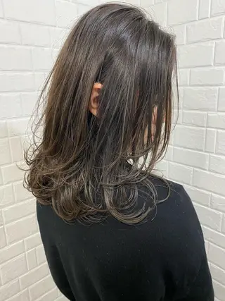 ミディアム カラー 髪質改善と艶カラー 💎坂田 裕紀のヘアスタイル