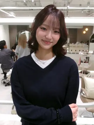 ミディアム カラー 乃天 ﾉｱのヘアスタイル