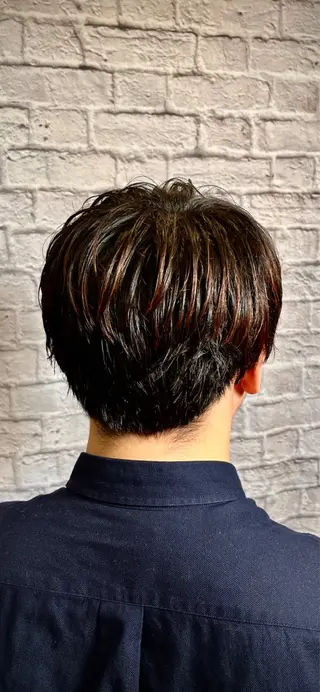 ミディアム 無料メンズカット❗️ 佐藤光のヘアスタイル