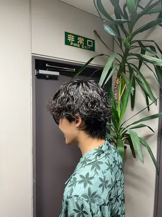 ショート メンズ 舘野涼太 /ダブル カラー/髪質改善のヘアスタイル