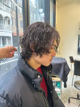 パーマ メンズ 東京 千駄ヶ谷🫧 hiyori🫧のヘアスタイル