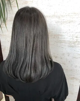 セミロング カラー ケアブリーチ /髪質 改善/古橋圭史郎のヘアスタイル