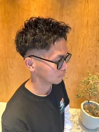 ショート パーマ メンズ メンズパーマ達人/ フェード/イツキのヘアスタイル