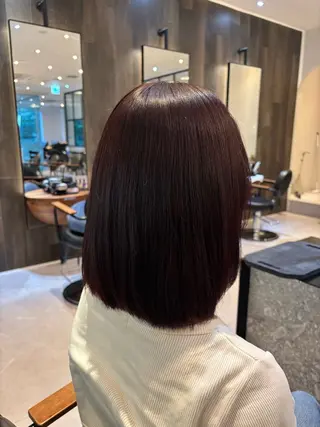 ミディアム カラー カラー/髪質改善 トリートメント/優果のヘアスタイル