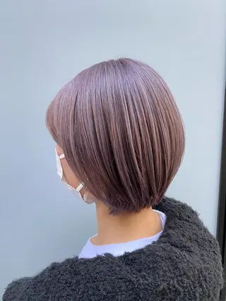 ショート カラー グレージュ/レイヤー /韓国ヘア/RISAのヘアスタイル
