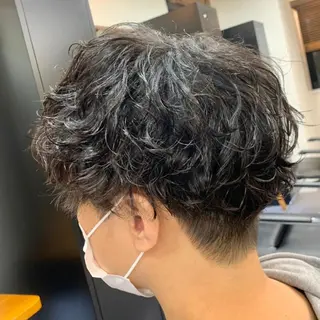 ショート パーマ メンズ メンズ特化美容師/ 藤戸 椋のヘアスタイル
