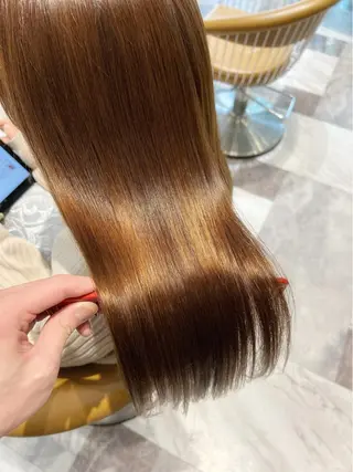 ロング カラー レイヤーカット/ 顔周り 五島巨幹のヘアスタイル