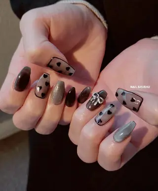 ネイル 3dパーツ/流行り 👧shushu❤️のネイルデザイン