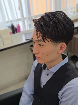 メンズ ミディアム Lapis 名古屋駅前店所属・LEN名古屋/パーマ 海外ヘア/メンズ特化のヘアスタイル
