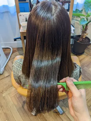 セミロング 中野 雅子のヘアスタイル