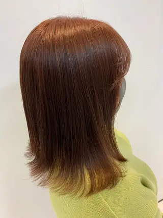 ミディアム カラー 韓国ヘア特化🇰🇷 心斎橋【ユリカ】のヘアスタイル