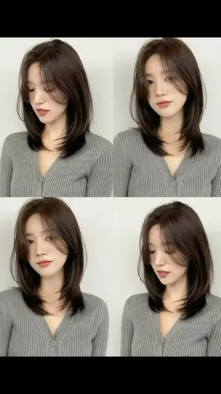 ミディアム Aura所属・丸山 心 / 艶カラーのヘアスタイル