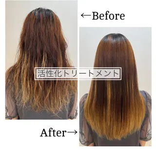 セミロング 髪質改善・修復 成瀬由賀里のヘアスタイル