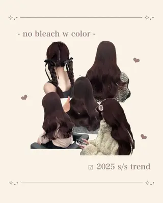 ロング カラー ヘアアレンジ 🫧🎀うる艶暖色 🏹Nanako🎀のヘアスタイル