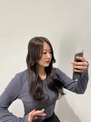 カラー 似合わせ前髪／ 小顔カット🎀そうのヘアスタイル