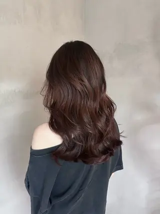 セミロング カラー YU-GA /レイヤーカットのヘアスタイル