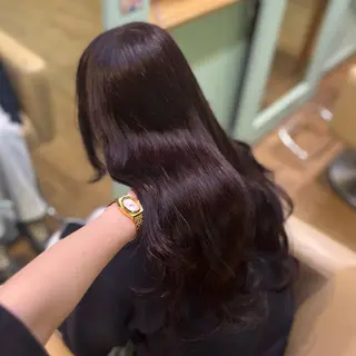 セミロング カラー 🌙Runa つや髪 /モテ/カットのヘアスタイル