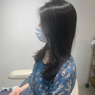 セミロング 🍃marina🍃 韓国ヘア/Aujuaのヘアスタイル