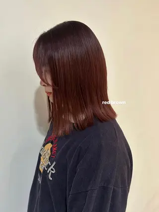 ミディアム カラー 暖色カラー/レイヤー 🌙 オノユリカのヘアスタイル