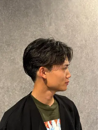 ショート メンズ 曲がる縮毛矯正 masashiのヘアスタイル