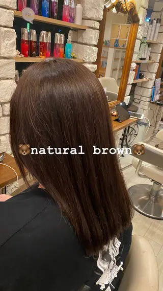 ミディアム カラー Lita Hair 🪼vanessaのヘアスタイル