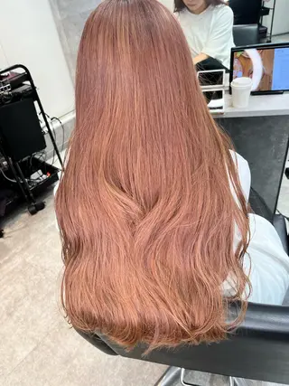 ロング カラー ダブルカラー 新宿のヘアスタイル