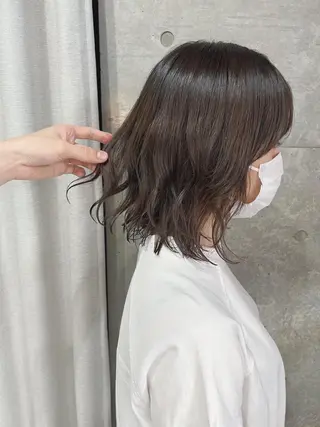 パーマ ボブパーマコテ巻き風 パーマNo1深江秀平のヘアスタイル