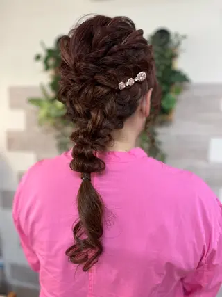 ロング ヘアアレンジ ヘアセット/卒業式 袴着付け✨清水玲歌のヘアスタイル