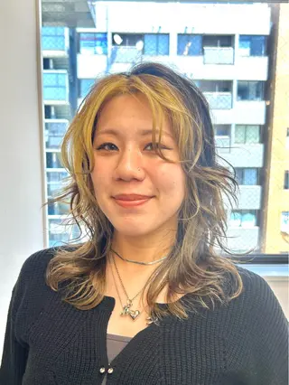 ミディアム 🩵縮毛矯正/ブリー チ/髪質改善/いつかのヘアスタイル