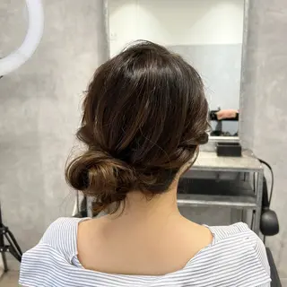 ヘアアレンジ 梅田カラーモデル/ ヘアセット/みさきのヘアスタイル