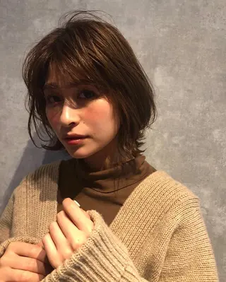 ショート カラー パーマ 💫期間限定価格💫 似合わせカット🧚のヘアスタイル