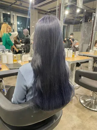 ロング カラー パーマ ヘアアレンジ メンズ キッズ ネイル マツエク・マツパ アイブロウ 透明感カラー・レイヤ ー🎀amika🎀のヘアスタイル