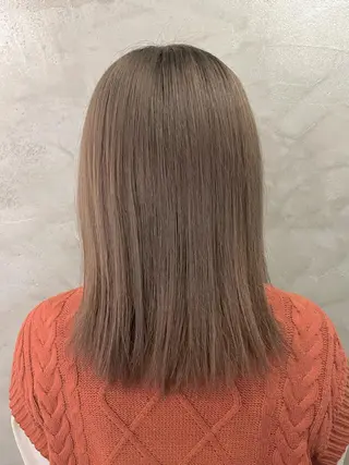 ミディアム カラー FUJINO RYOのヘアスタイル