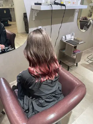 セミロング カラー ヘアアレンジ 小野寺祐希人 Calbariのヘアスタイル