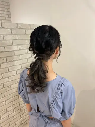 セミロング りさ/ヘアセット 無料モデル募集🎀のマツエク・マツパデザイン