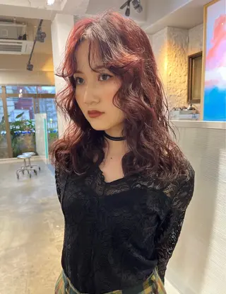 セミロング ボブ× フェイスレイヤー🩰のヘアスタイル