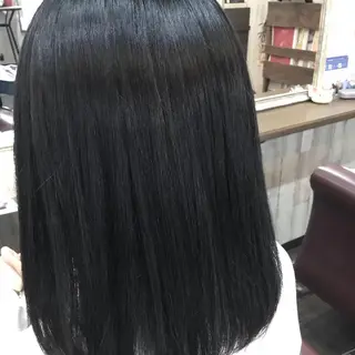 ミディアム カラー パーマ 金崎 新吾のヘアスタイル