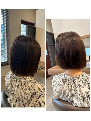 ミディアム パーマ no4ナチュラル戸祭所属・山越 美裕樹のヘアスタイル