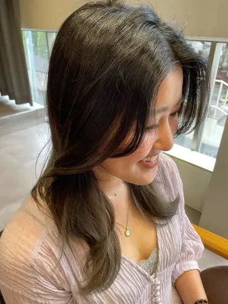 ロング カラー 韓国風/オシャレ /縮毛矯正/滝口琴未のヘアスタイル