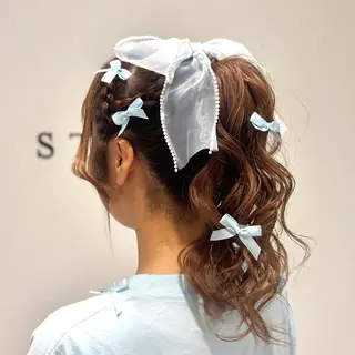 ヘアアレンジ 艶カラー/アレンジ 💟すなおのヘアスタイル