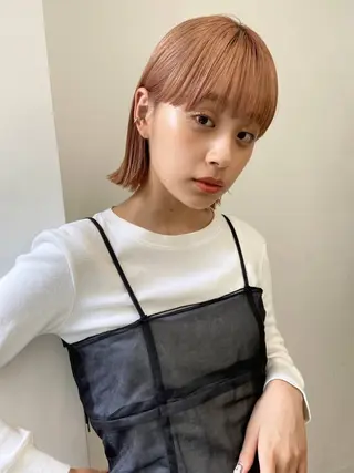ミディアム Juri /暖色カラーのヘアスタイル