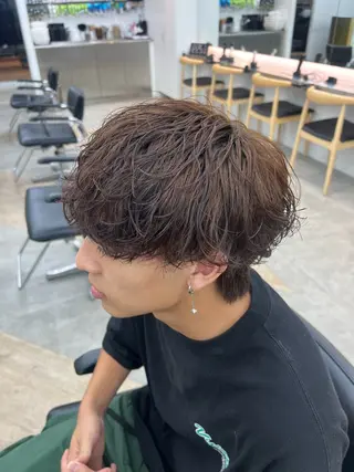 パーマ 🌀ソヘル/シャドウ ✨/メンズパーマ/栄のヘアスタイル