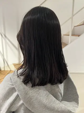 ミディアム Yuuna 京都美容室のヘアスタイル