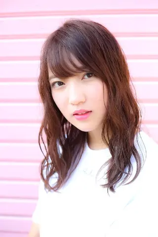 セミロング パーマ 田邉 俊和のヘアスタイル