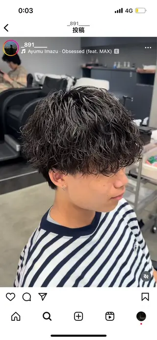 パーマ メンズ 川口 翔太郎（fifth）のヘアスタイル