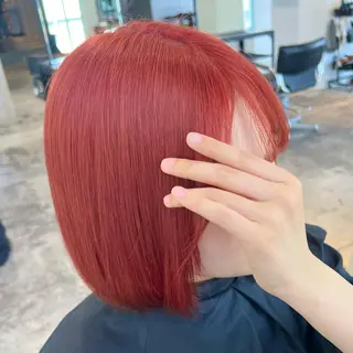 ミディアム カラー 🌼動き×透明感🩵 ハイトーン/ナナのヘアスタイル