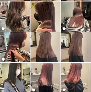 セミロング カラー classic 新横浜所属・大人girly🛋️ 🤍yukakoのヘアスタイル