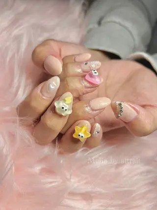 ネイル Melia　by attrait所属・Melia by attrait🌿杏のネイルデザイン