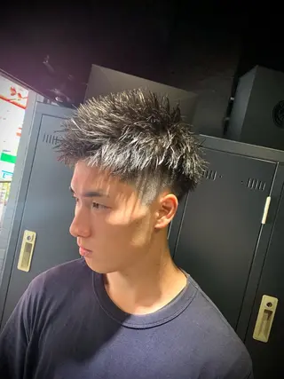 ショート メンズ メンズパーマ/難波/ 心斎橋　室園亮佑のヘアスタイル